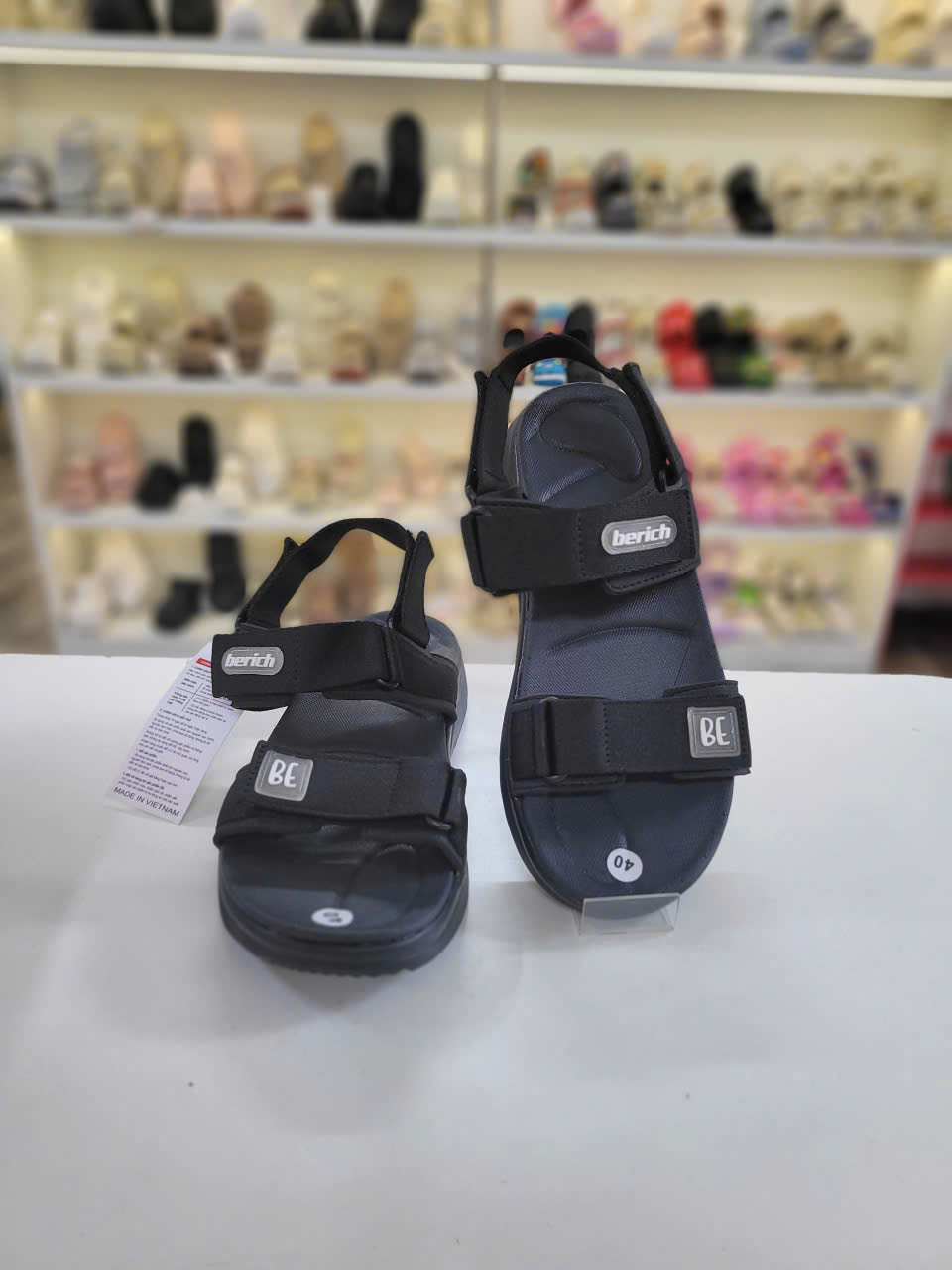 GIÀY SANDAL UNISEX BERICH BE977-SP002453 - QUAI DÁN THỂ THAO, ÊM CHÂN, CHỐNG TRƯỢT