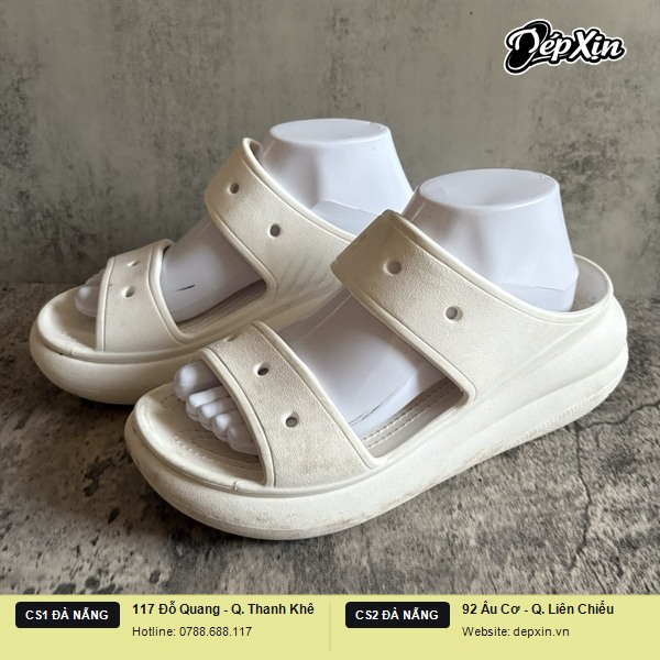 DÉP SANDAL NỮ ĐẾ CAO CROCS CRUSH (VNXK/F1)