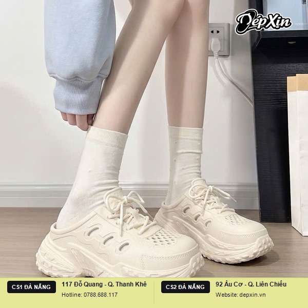 Giày lười đế cao Eva