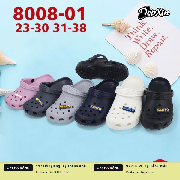 Dép sục Kento nhựa eva 8008