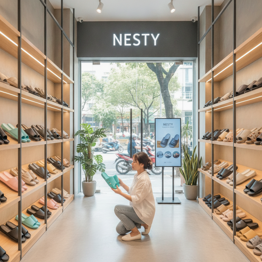 Shop dép Nesty TPHCM: Địa chỉ mua sắm dép Nesty uy tín